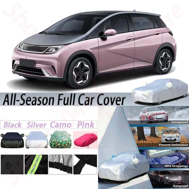 

Waterproof Car Covers For BYD Dolphin 2021 2022 2023 SUV Anti-UV Sun Shade Rain Snow Wind Protection Outdoor Cover Dustproof
