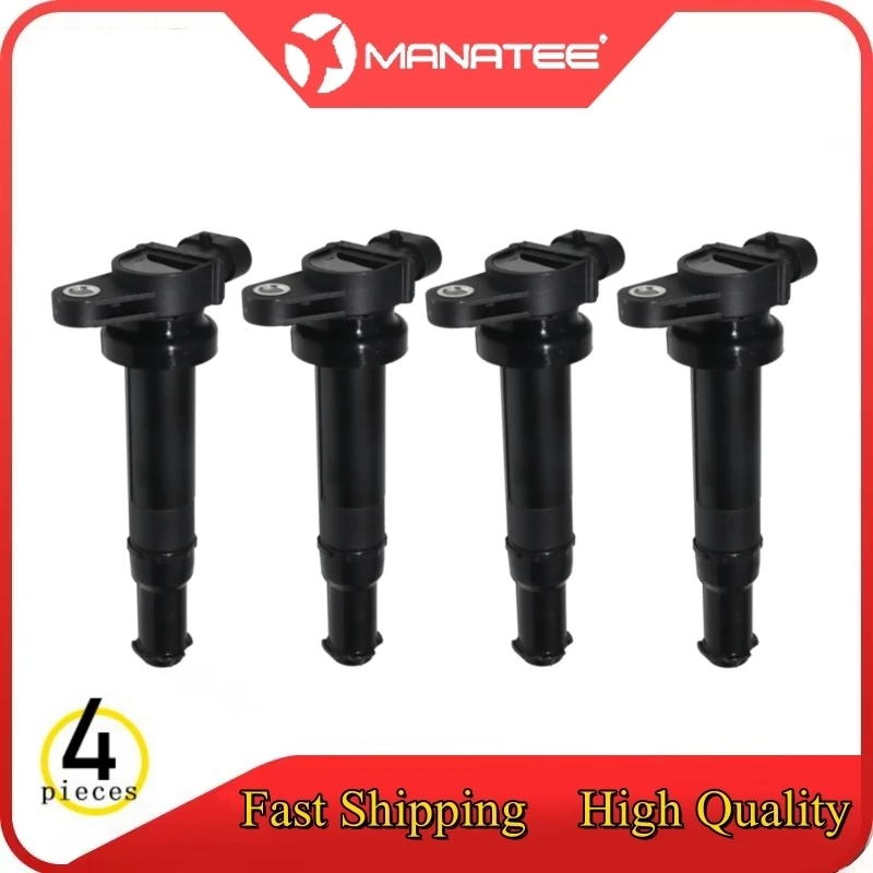 4 PCS Ignition Coil For Kia Optima 2.7L 1999-2005 2006 CARNIVAL/ GRAND CARNIVAL III/ MAGENTIS 2005 HYUNDAI SANTA FÉ II 2005-2012