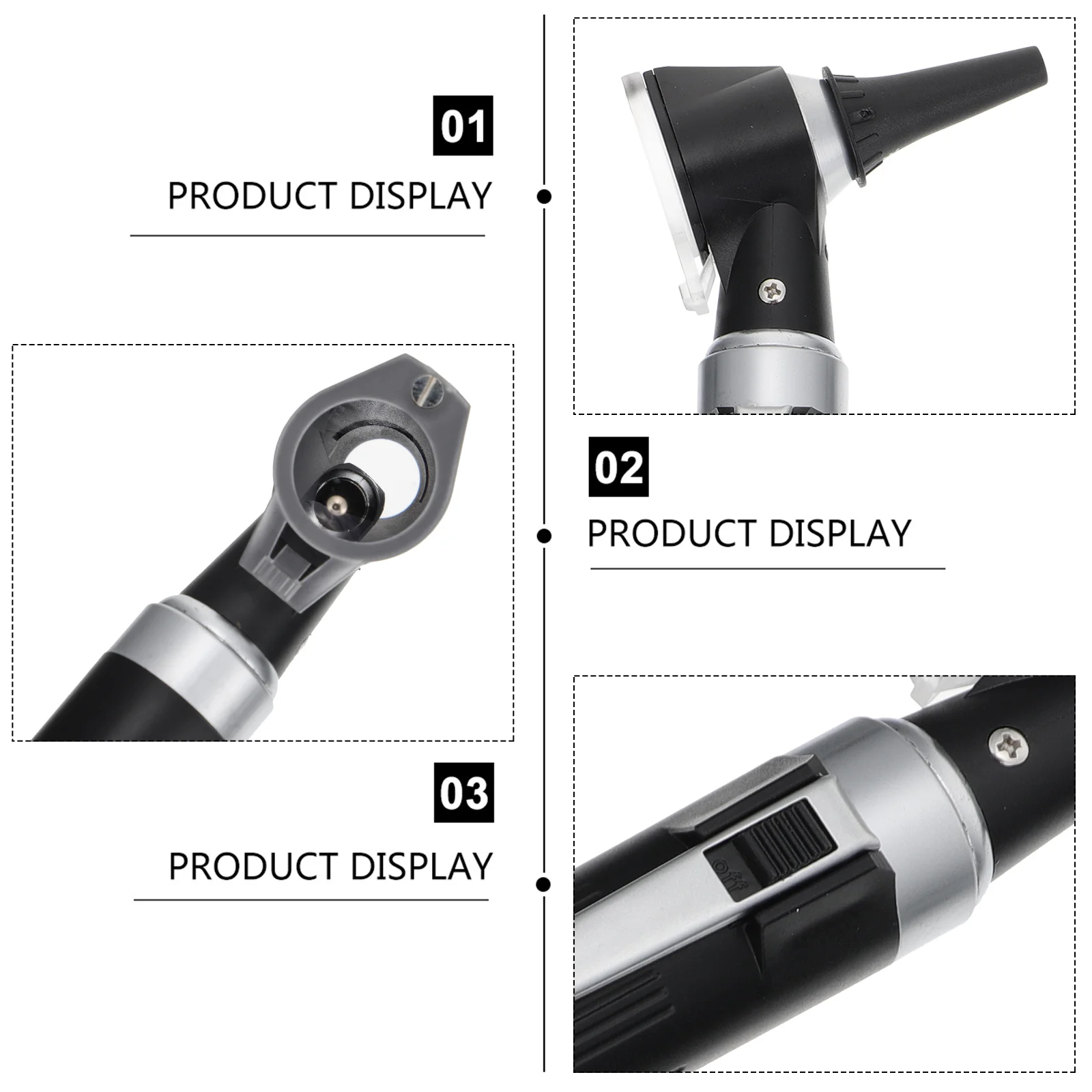 KanappellCheck-Kanoscope de spéculum d'oreille, lumière LED, sans kanoscope d'oreille, portée d'inspection d'oreille, 1 ensemble