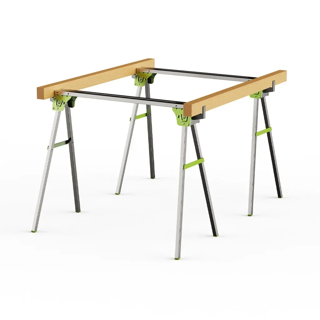 Portable Excellent Foldable Iron Saw Wood Saw Frame Saw Horse Stand  And Multifunctional