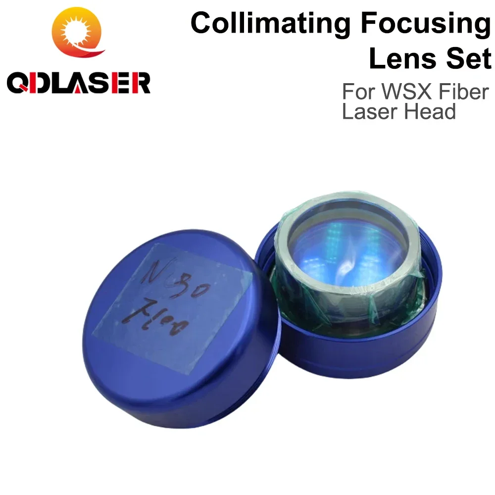 Conjunto de lentes de foco de colimagem Conjunto de lentes de soldagem portátil com barril de lente NC30 adequado para cabeça de laser de fibra WSX