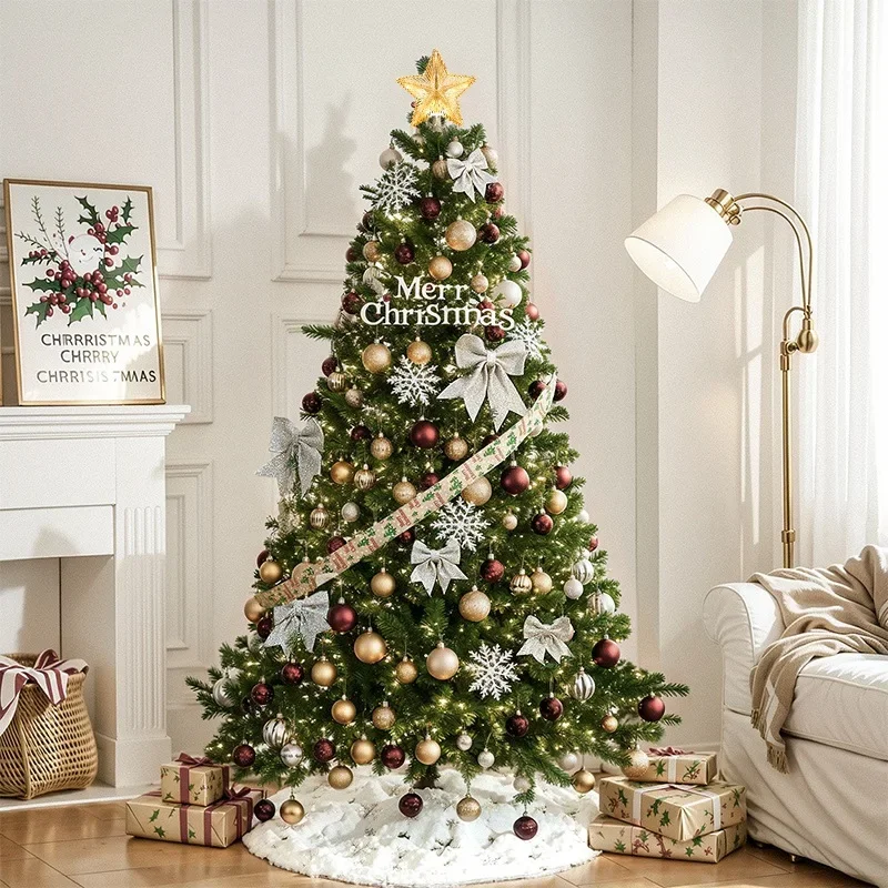 1.2m/1.5m Christmas and New Year Christmas tree decoration 2025 living room kitchenware decoration