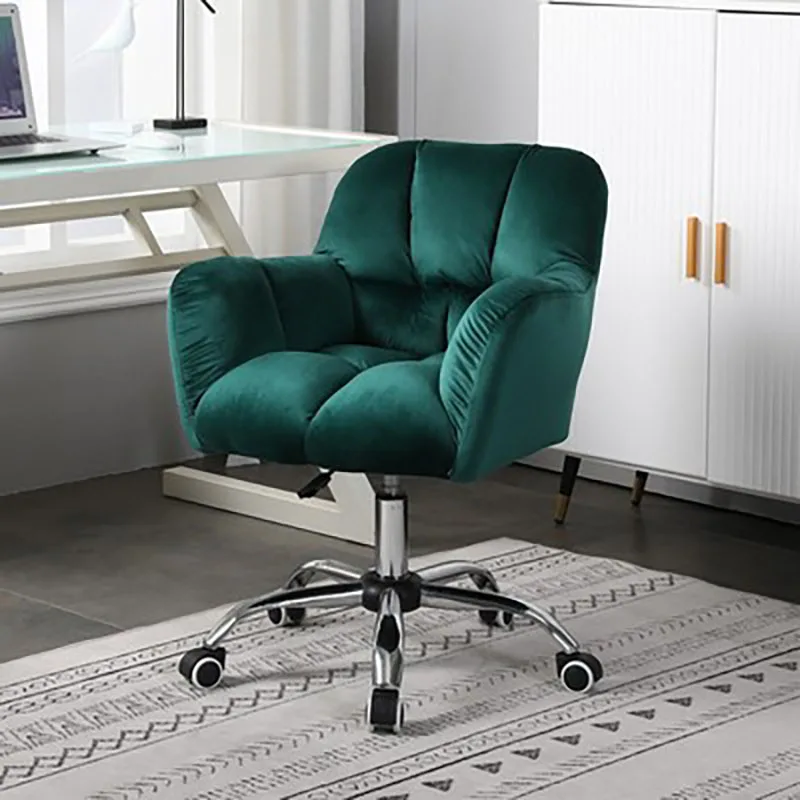 Nordic Computer Chair Home Comfortable Sedentary Single Office Lift Rotating Desk Backrest Dormitory Writing Learning Bench