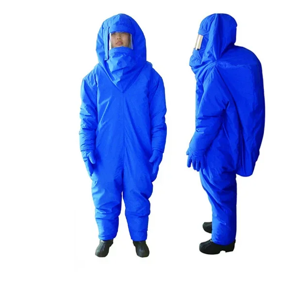 

High Quality All-in-One Hood Conjoined One-Piece Cryo Protection Liquid Nitrogen Low Temperature Safety Clothing