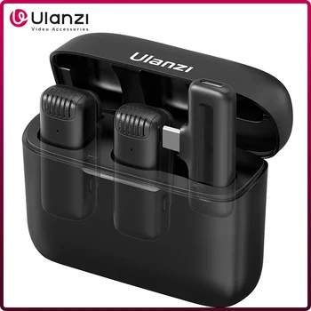 Ulanzi J12 Draadloze Lavalier Microfoon Reversmicrofoon 20M Audio Video-opname voor Smartphone Android iPhone 16 DJI Action 5 800mAh