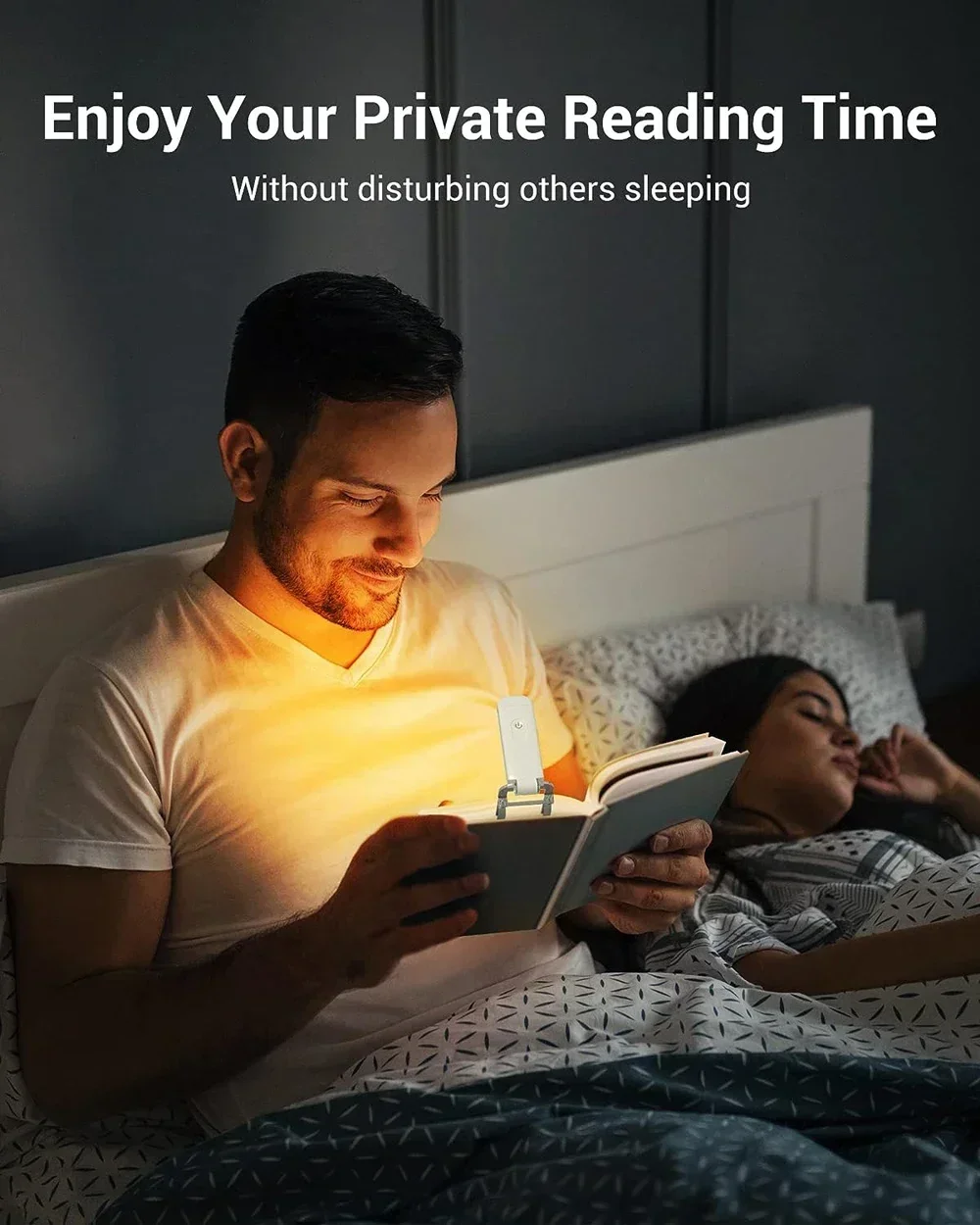 LED Reading Lamp,Battery Book Light for Students,Eye-Care Night Light,Portable Desk Lamp for Indoor Reading,Bedside Study Lamp