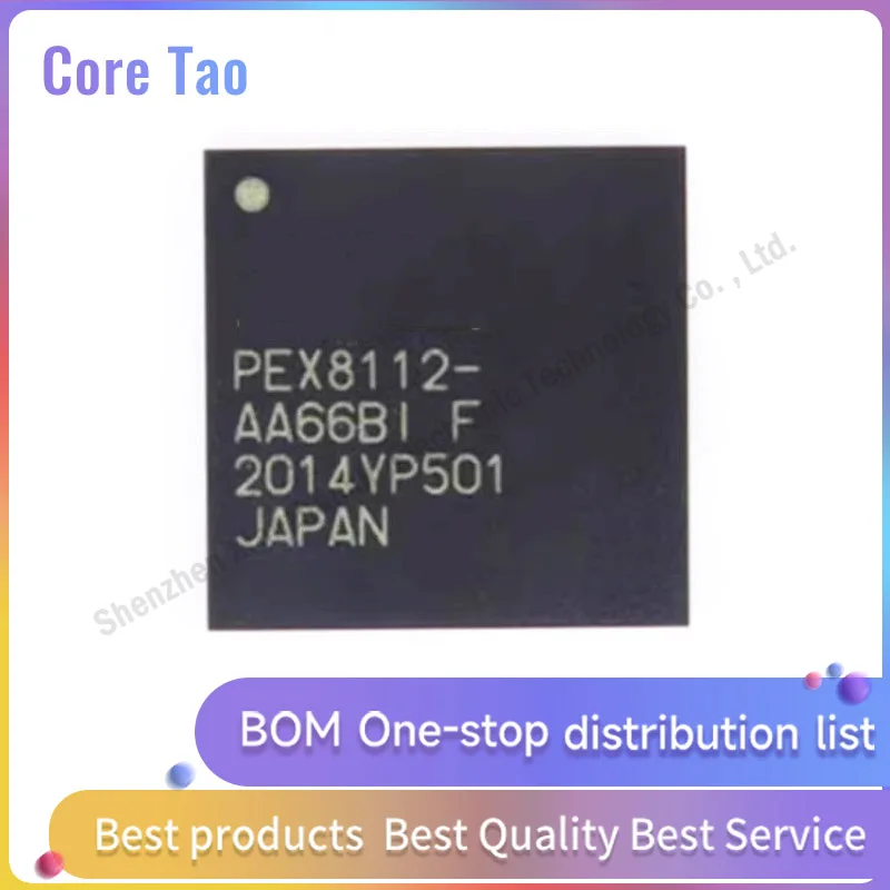 1PCS/LOT PEX8112-AA66BIF PEX8112-AA66BI PEX8112 BGA144 PCIE to PCI bridge chip