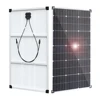 Solar panel 軽量ソーラーパネルモジュール,ポータブルパネル,アルミニウムフレーム,12v,24v,36vバッテリー,車,家庭,農場,ボート,rv,キャンプ,ヨット,100w,120w 150w 2
