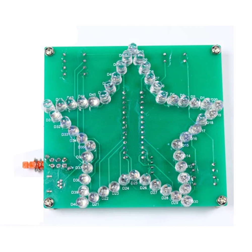 Zestaw elektroniczny DIY: 3D Pięcioramienna Gwiazda, Efekt Wodnego Światła, Migające LED, Projekt do Lutowania dla Uczniów, Dorosłych i Hobbystów - Nauka Lutowania — zdjęcie 4
