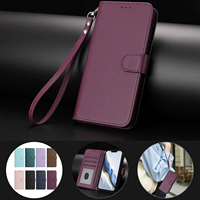 Plain Wallet Flip Cover Leather Card Holder Phone Case For Infinix GT 20 30 40 Pro 4G 5G 2023