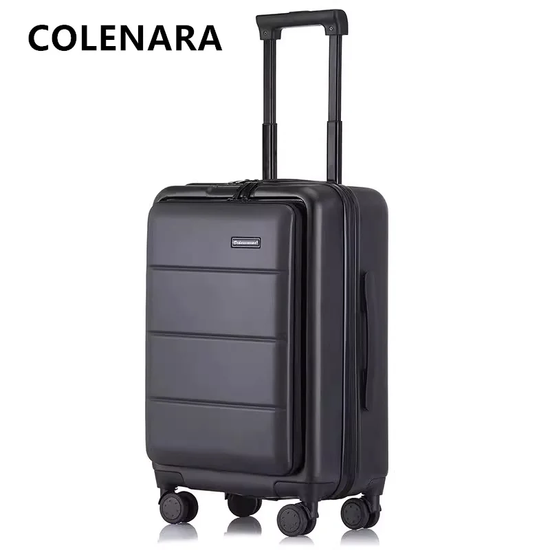 

COLENARA New 18"20"22"24"26"28 Inch Suitcase PC Boarding Box Large Capacity Trolley Case Men's Combination Box Business Luggage