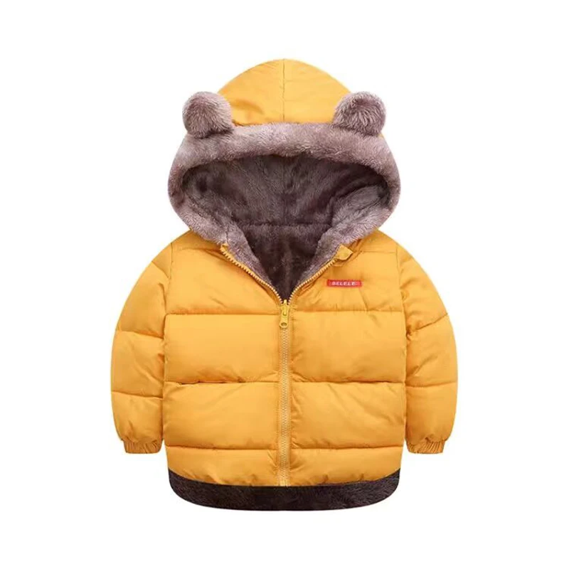 

Winter fur collar warm jacket down coat boys girls clothes thickened 1-6year old baby fashion Korean version children's clothing