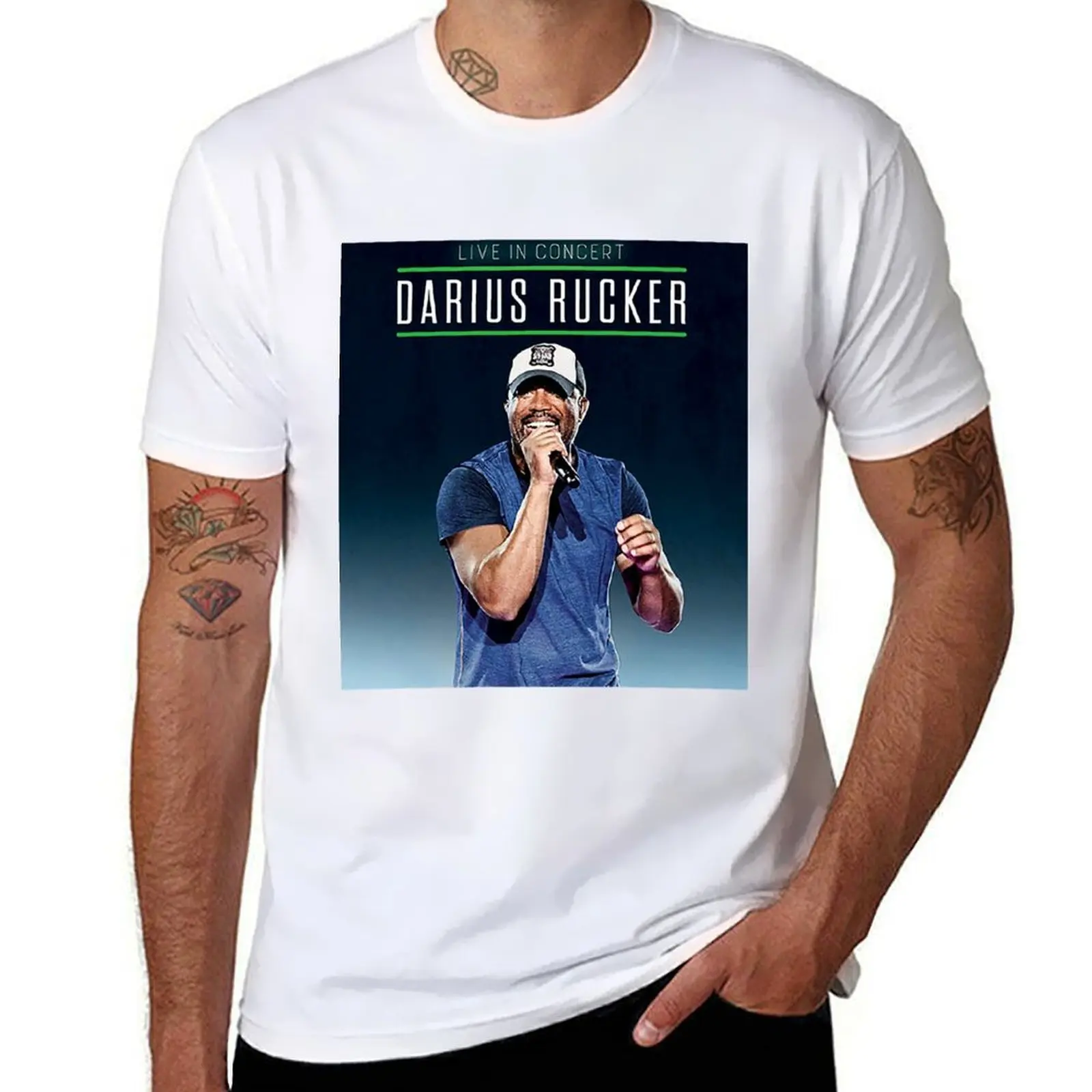 

ayam Darius bakar Rucker tour 2021 T-Shirt printed t shirts for man funny t shirts cotton T-Shirt