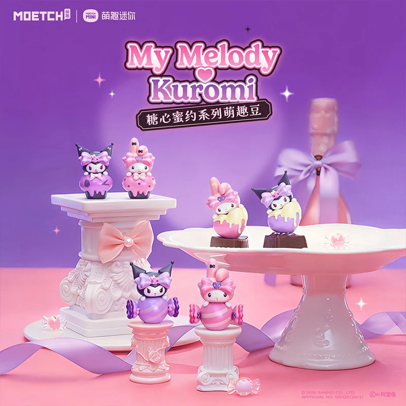 

Genuine Sanrio Characters Kawaii Hello Kitty My Melody Kuromi Cinnamoroll Sugar Heart Honey Blind Bag Birthday Gift Trendy Toys