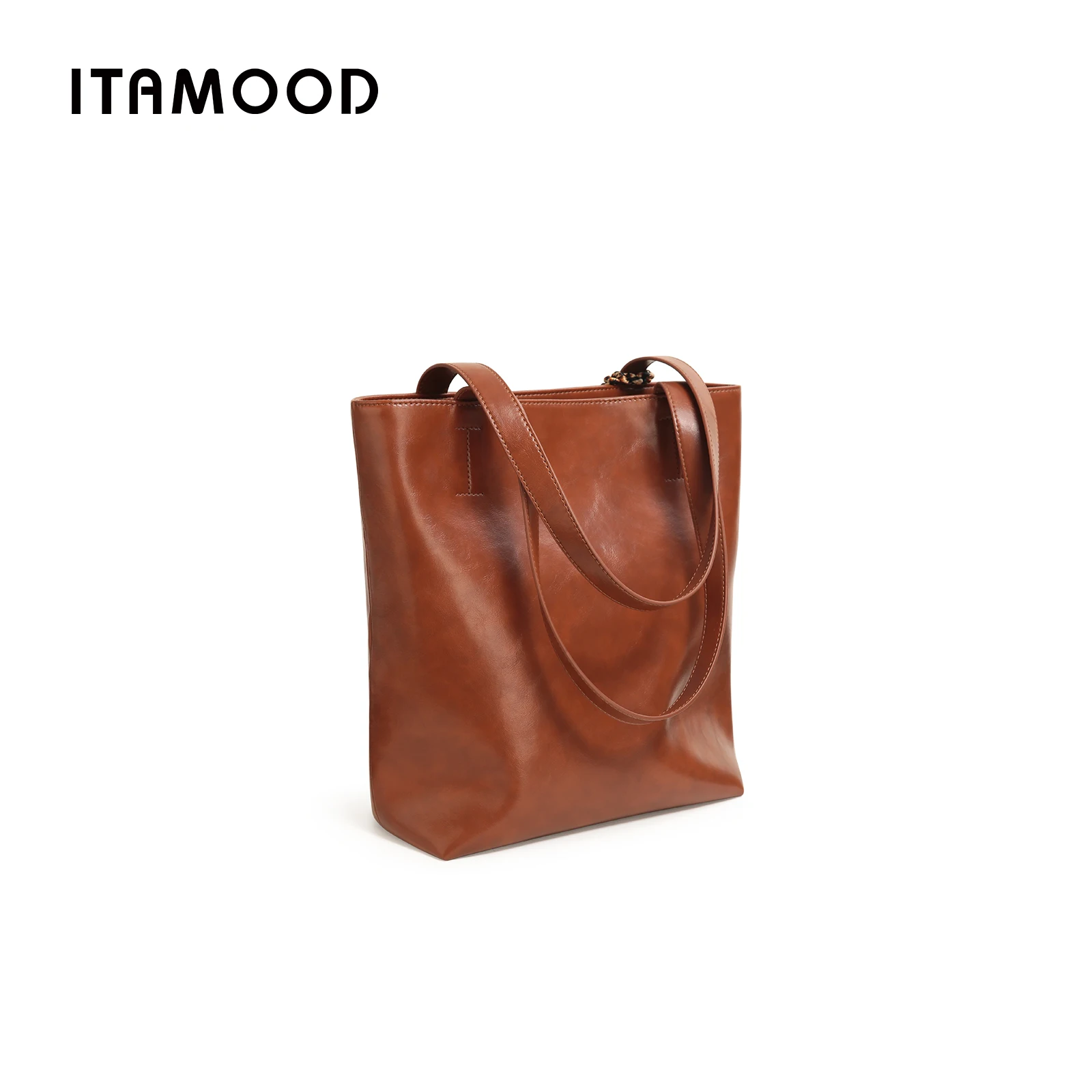 ITAMOOD Small Tote Bag Multifunctional Bucket Bag Retro Luxury Handbag Fashionable Shoulder Bag with Cute Pendant Decoration