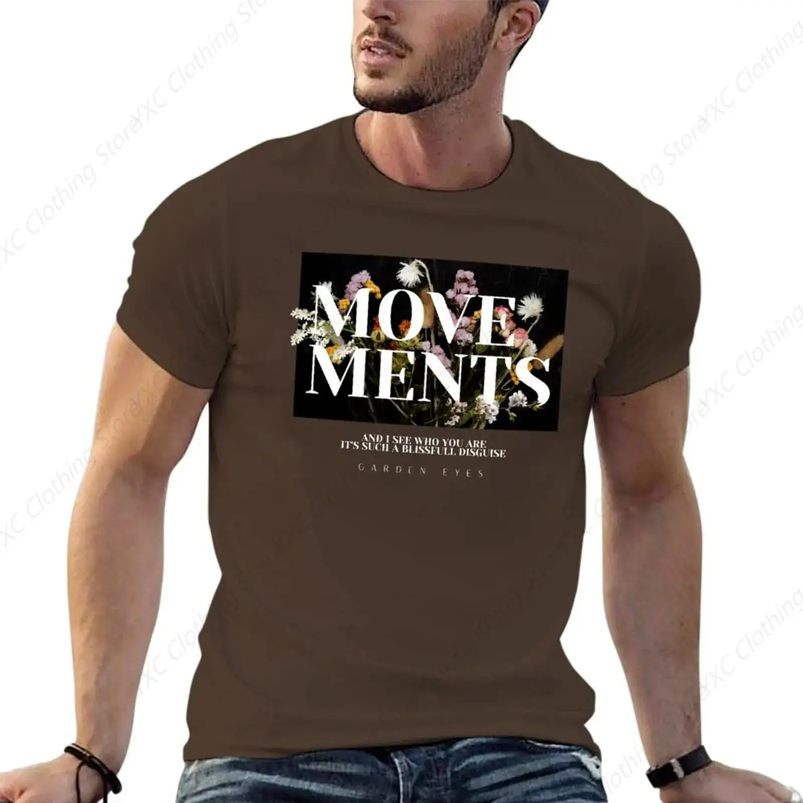 MOVEMENTS BAND men's T-shirt- Short Sleeve Crew Neck Soft Fitted Tees S - 6XL Fresh Classic Basic Tshirts