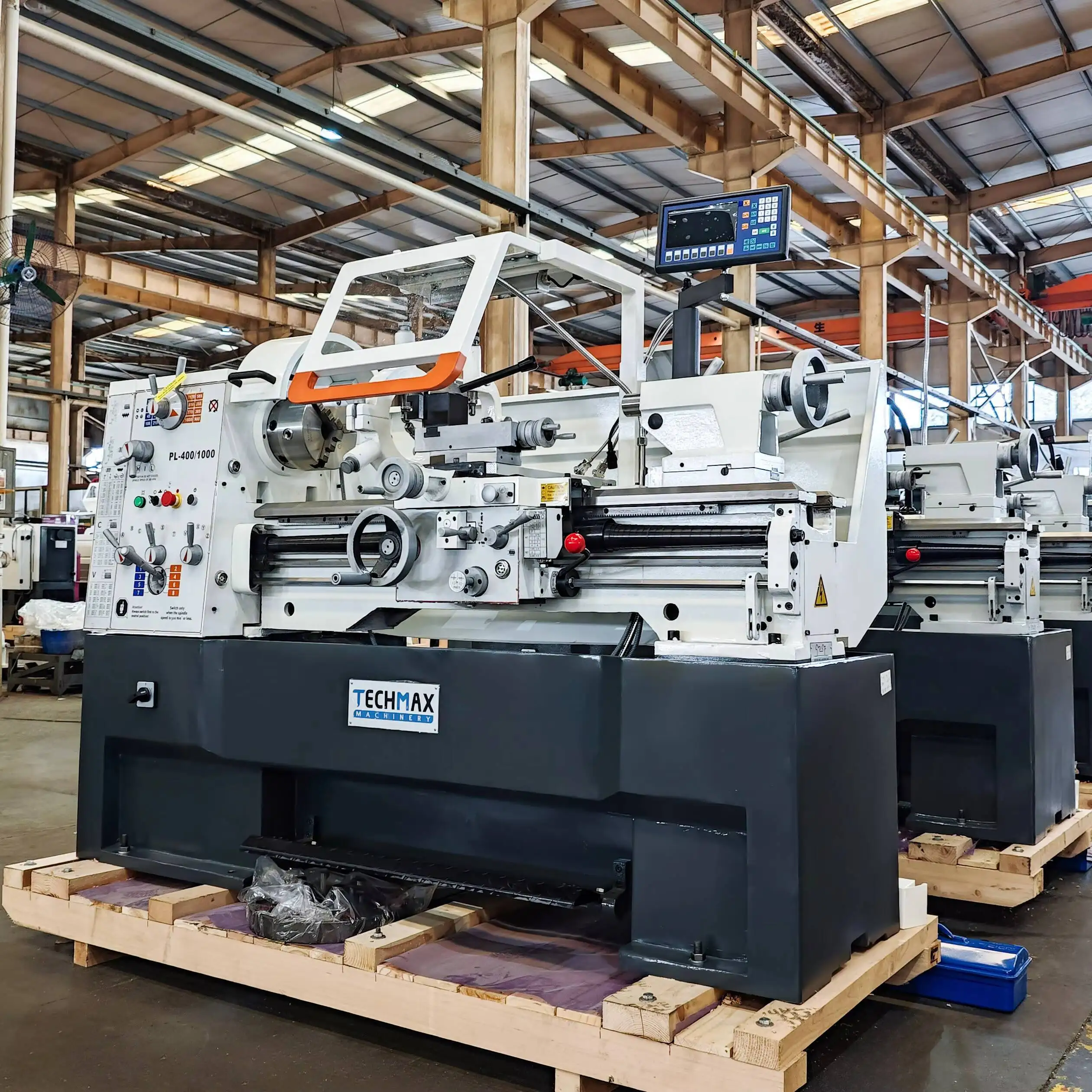Tienda de torno de alta precisión de sobremesa manual horizontal Pl400 de metal