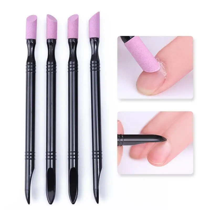 Portátil Quartz Nail Grinding Pen Nail Polish Manicure Limpeza Scrub Cutícula Removedor de pele morta Nail Files Tools Polishing Stick