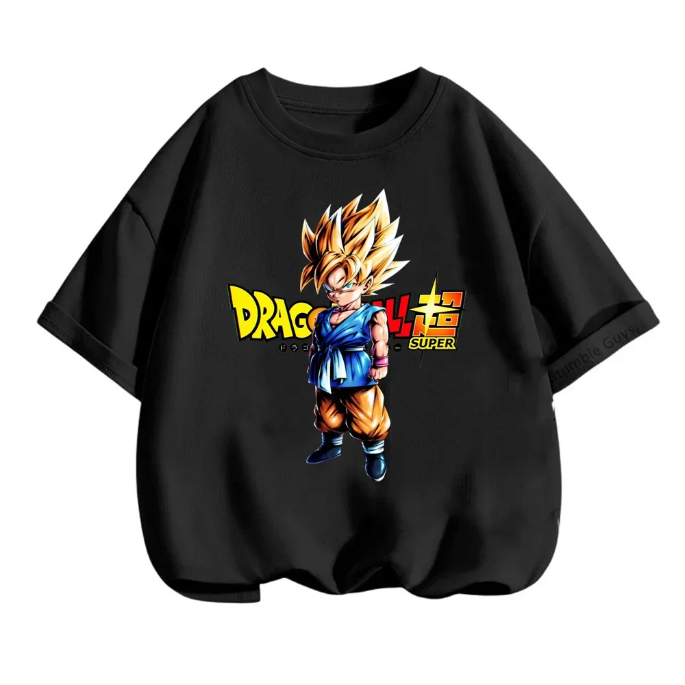 Kids Dragon Ball T Shirt Boy Tops Tee Anime Figures Son Goku Vegeta T-shirt Boys T-shirts Men Women Clothes Summer Short Sleeve