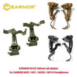EARMOR M16C Headset Swing Bracket 360°Rotation Ops-Core Helmet ARC Rails Adapter for MOD3 / MOD4 Series M32 / M31 / M32H / M31H