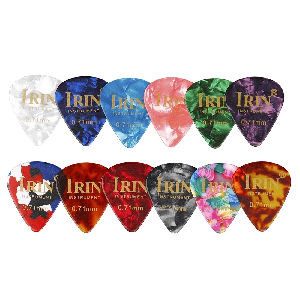 IRIN 100Pcs Guitar Picks 0.71mm Guitar Pick Set Acoustic Electric Guitar Bass Ukulele Mandolin Picks Guitar Parts & Accessories