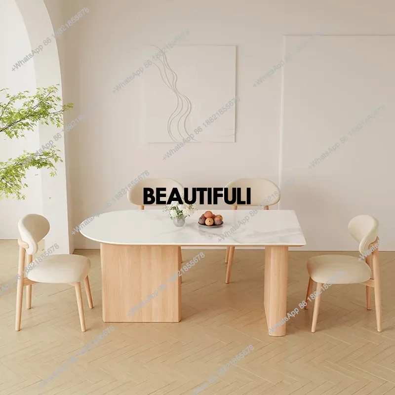 

E182 Waterproof Nordic Dining Tables Marble Design Modern Luxury Dining Tables Living Room Kitchen Mesas De Jantar Luxury Furnit