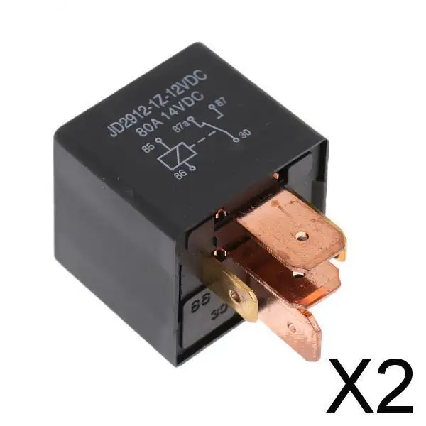 2X12V Relais 5-Pins Auto Auto 80 Amp Spdt Wissel Over Relais