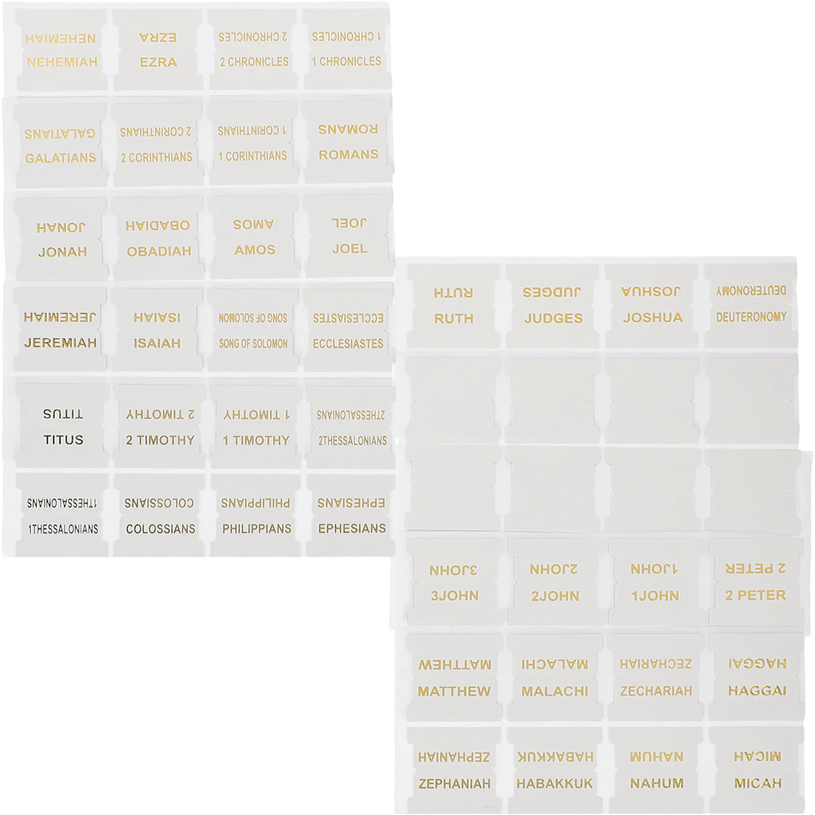 علامات مؤشر الكتاب المقدس، علامات تبويب بيضاء محايدة، علامات قوية، ملصقات فواصل الدراسة لمستلزمات يوميات الكتاب #3