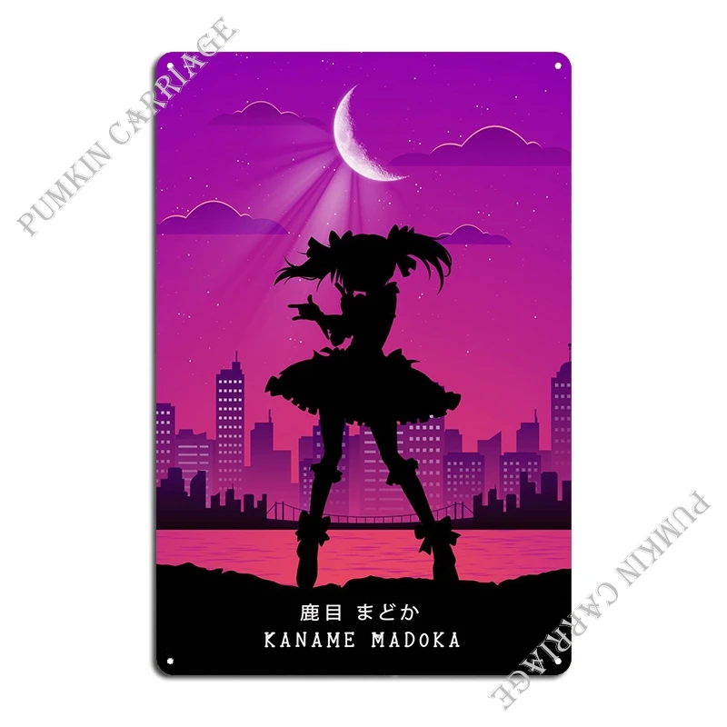 Puella Magi Madoka Magica Metal Plaque Poster Mural Wall Home Cinema Tin Sign Poster