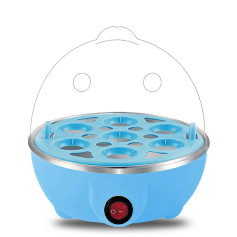 A74G-Automatic Power-Off Egg Cooker Household Multifunctional Steamed Egg Milk Frozen Egg Cooker Breakfast Artifact US Plug