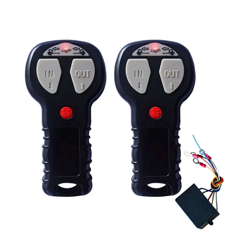 

12V 24V Car Wireless Winch Electric Remote Control IP68 With Manual Transmitter Set Truck ATV SUV Truck Vehicle Kit