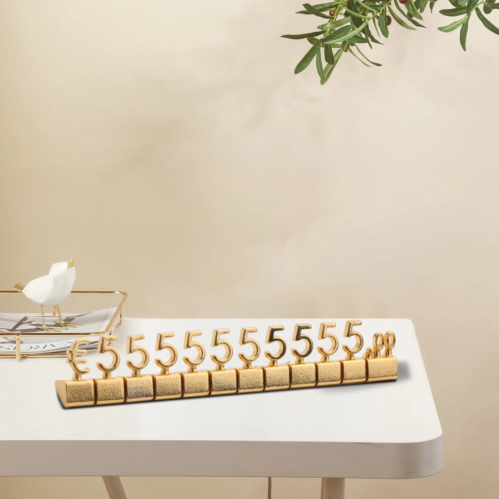 Practical-10 Sets 3D Metal Shelves Adjustable Price Square Kit For Shop Display Jewelry Watch Shop Office Display Price Label Go