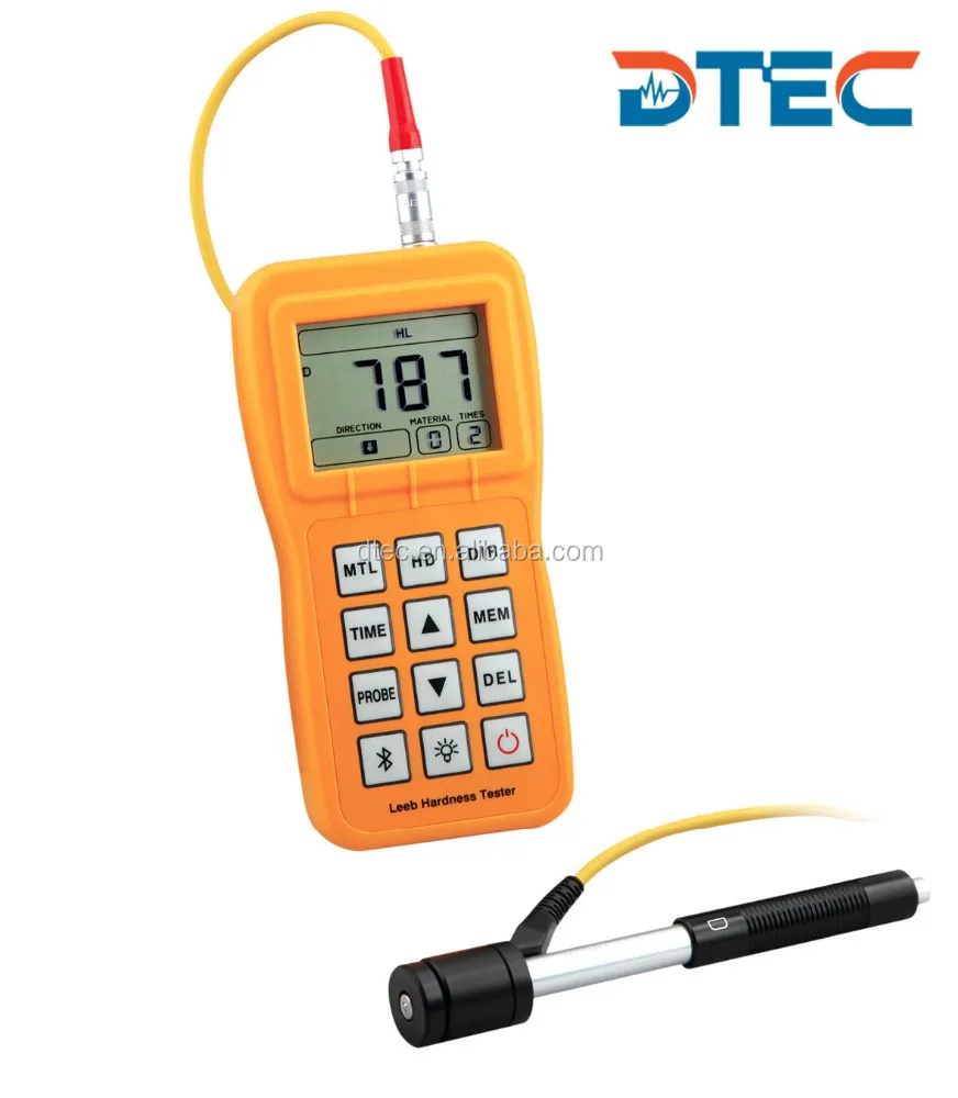 DTEC DH200 Portable Leeb Hardness Tester, HL Scale, CE ISO Authorized Best Seller Model, D-Type Impact Device AA Battery