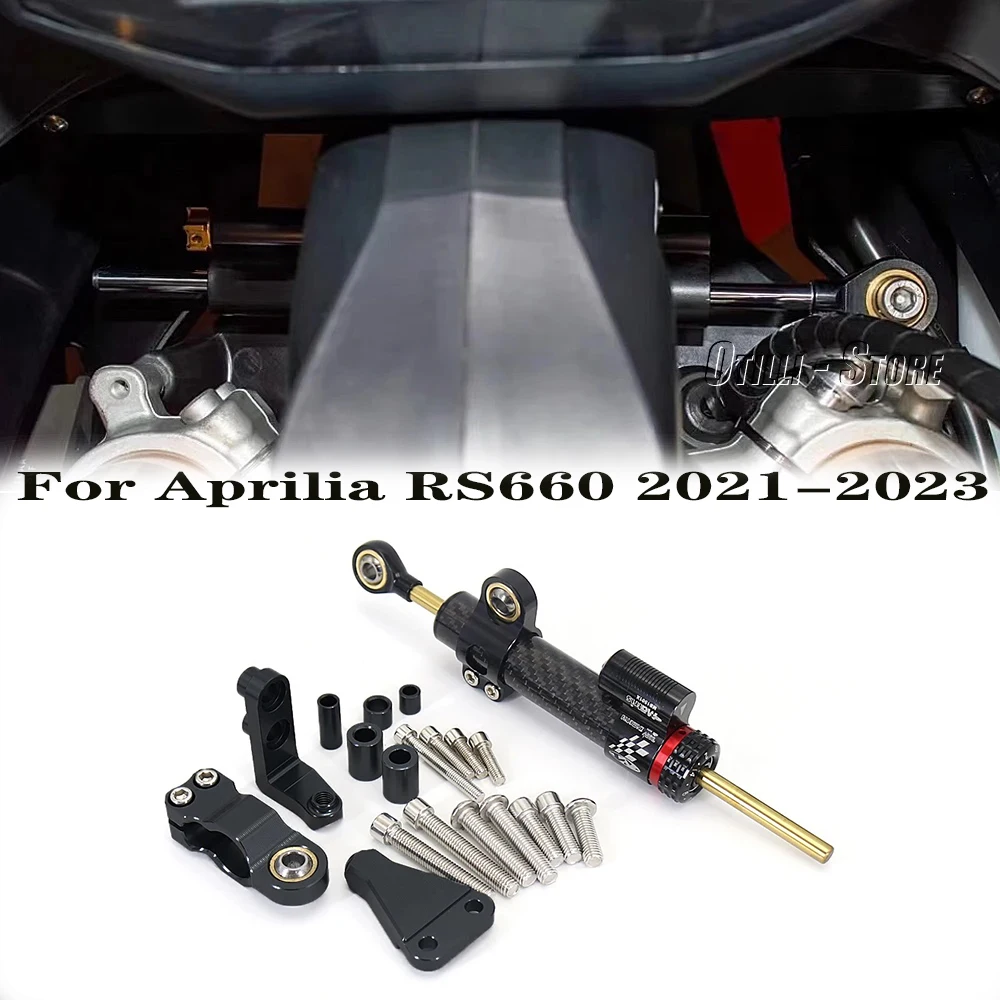 

For Aprilia RS660 RS 660 2021 2022 2023 Motorcycle Accessories Steering Damper Bracket Motorbike Directional Stabilizer Buffer