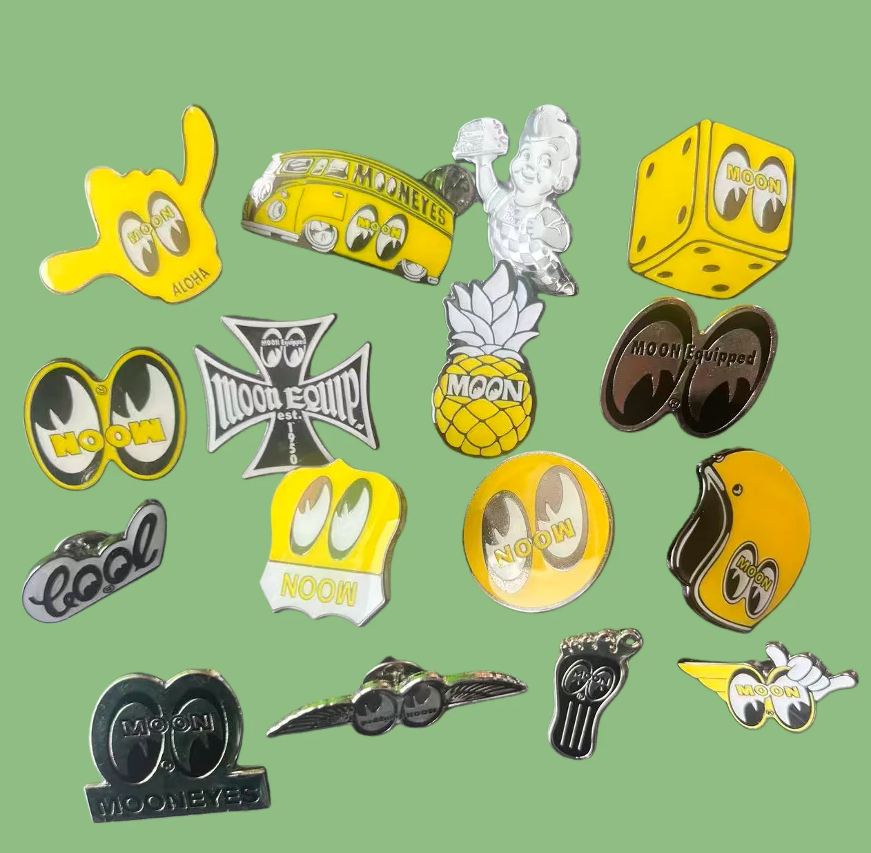 Mooneyes Rat Fink Ratfink broche de niño grande broche insignia Punk Pins y2k Porkchop accesorios de joyería broches para niños