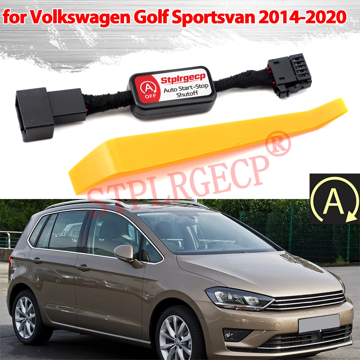 Auto Canceller Automatic Stop Start Engine System Eliminator Closer Cable for Volkswagen VW Golf Sportsvan 2014-2020