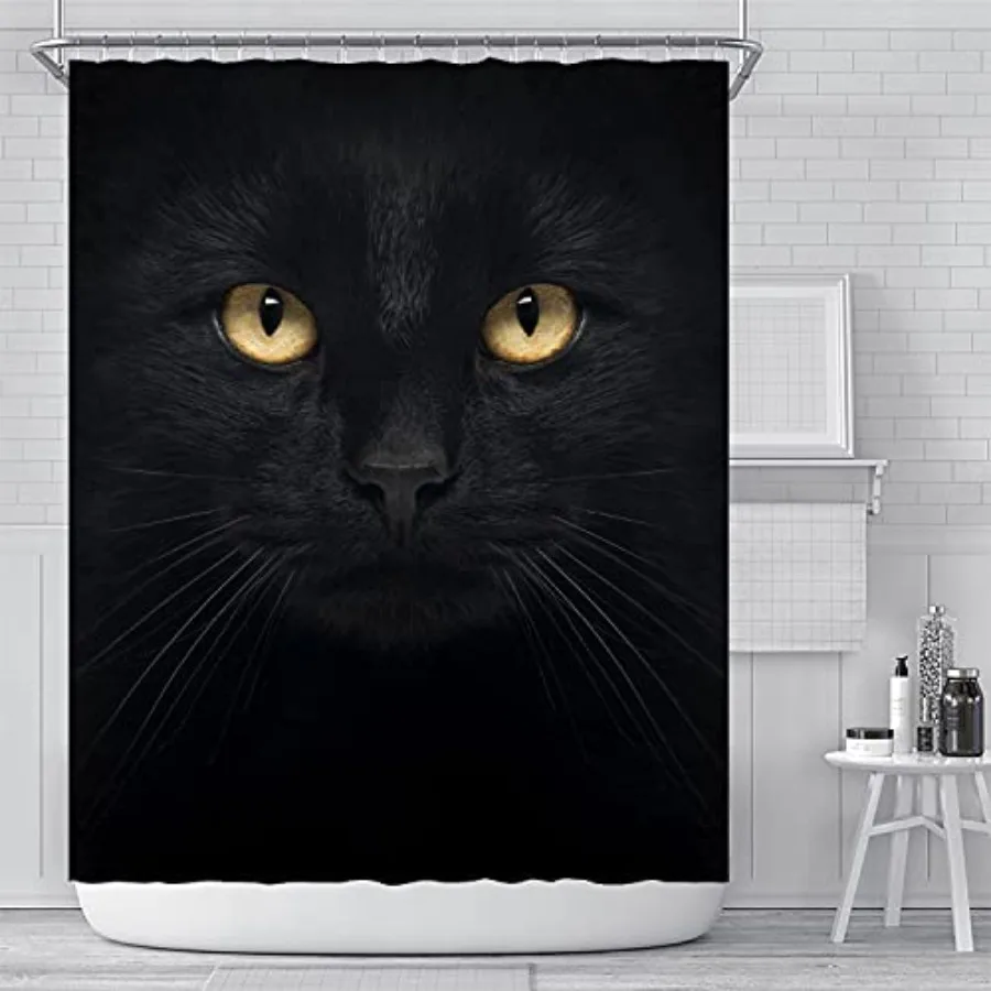

Shower Curtain with Eyes Shower Curtain in The Dark Bathroom Decor Set with Hooks Waterproof Washable 72 x 72 Inch
