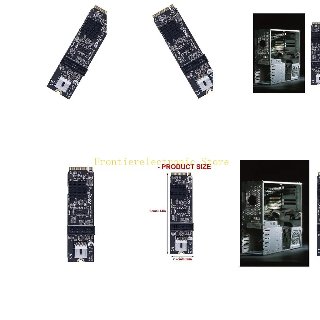 

G8DB USB3.0 Expansion Card For NVMe SSDs PCIe3.0 Interfaces 50g Portable
