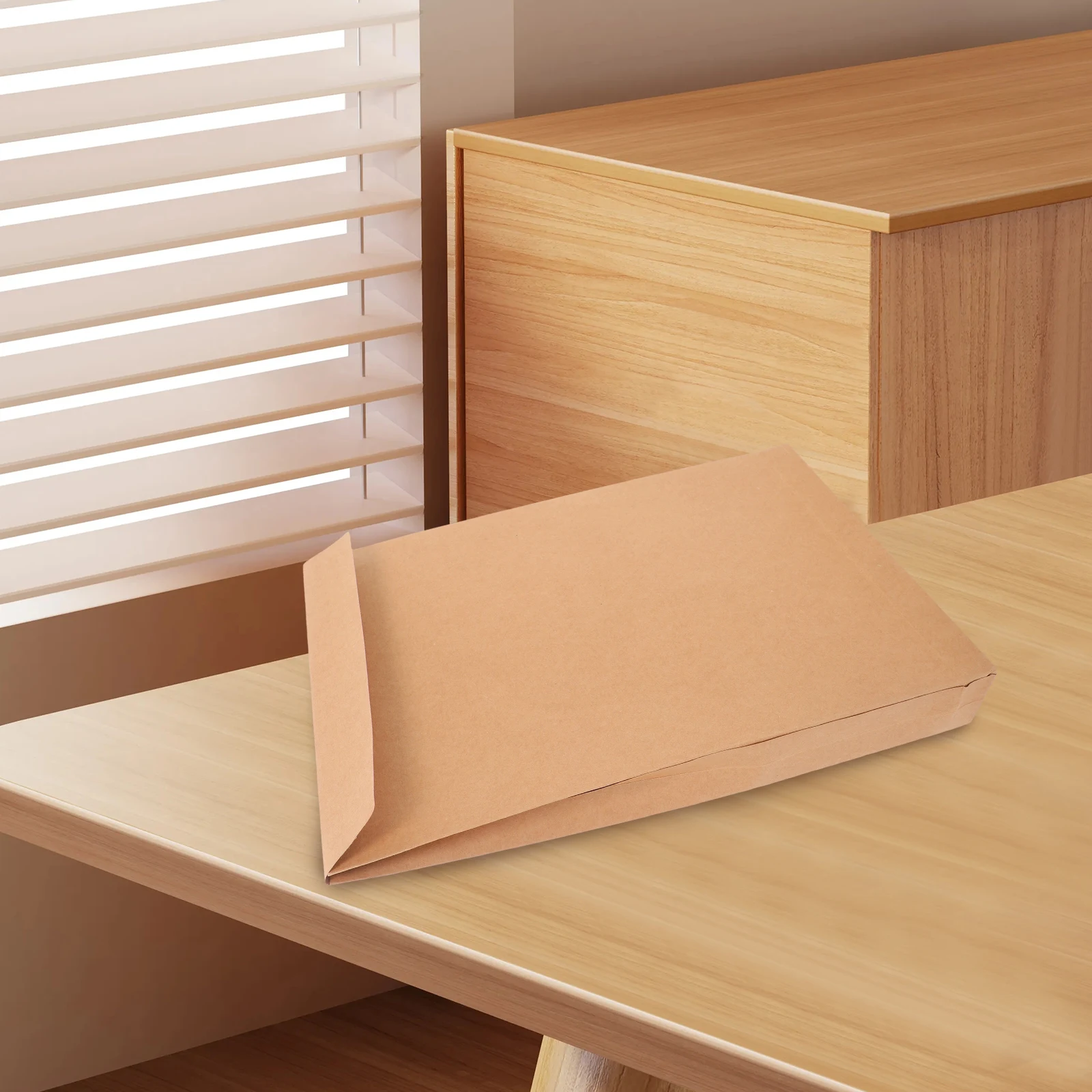 

10 Pcs Double-sided Tape Sealing Pocket Mailers for Clothing File Holder Kraft Paper Envelopes