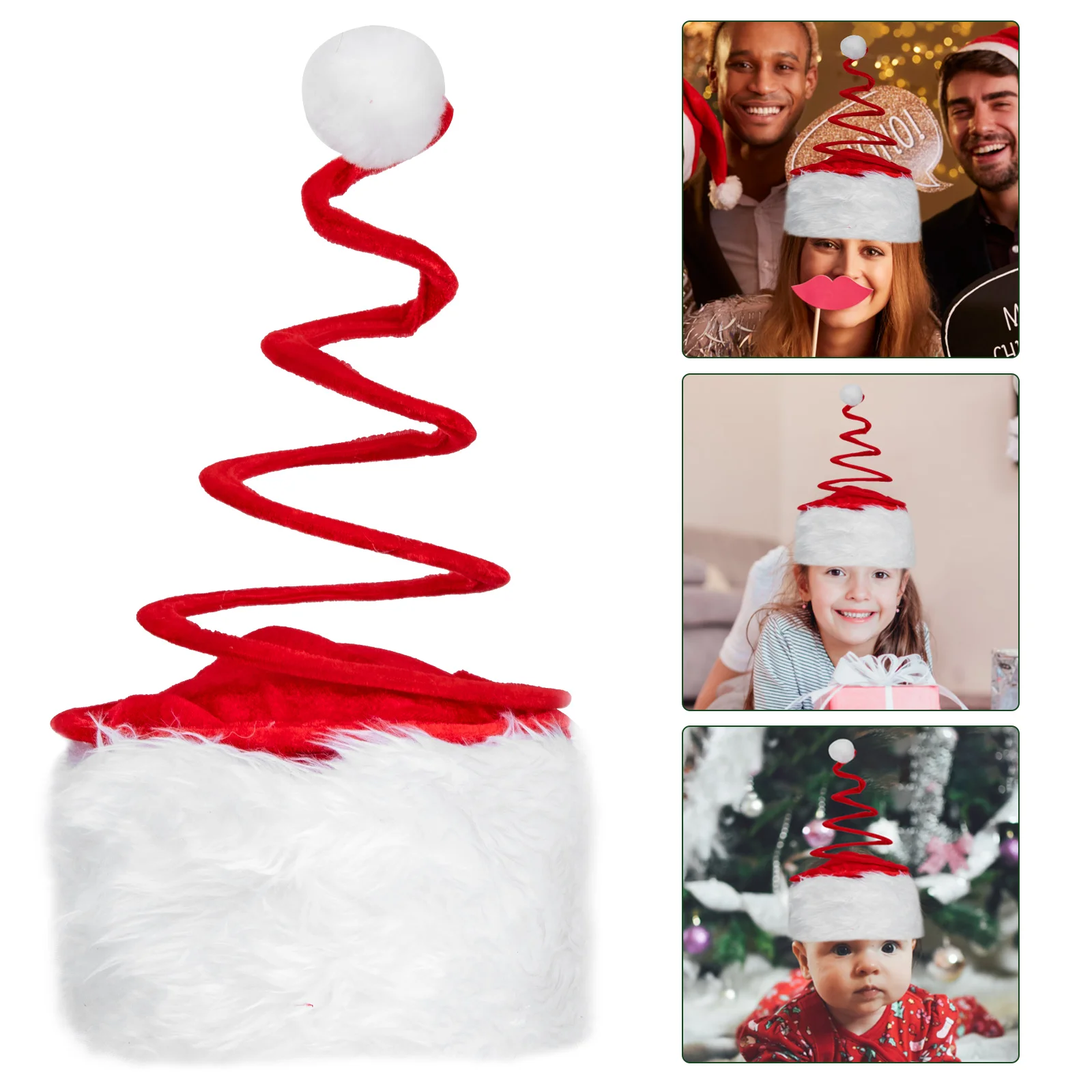 

Christmas Spring Hat Plush Design Xmas Delicate Creative Prop Non-woven Fabric Interesting Lovely Colors