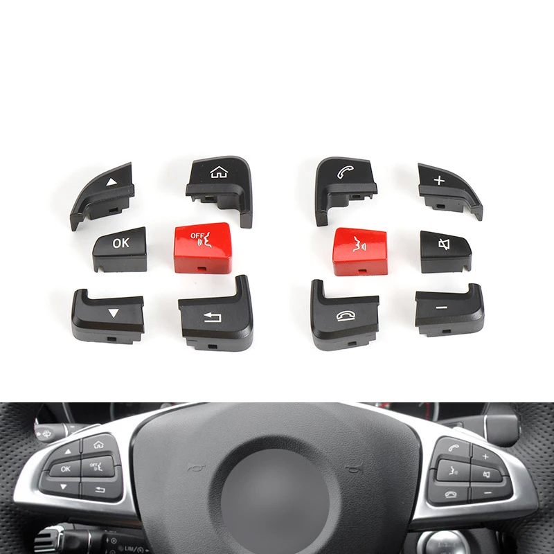 

Car Steering Wheel Switch Control Button Multi-function Buttons Cover For Mercedes Benz W205 W253 C GLC Class 15-21 0999050200