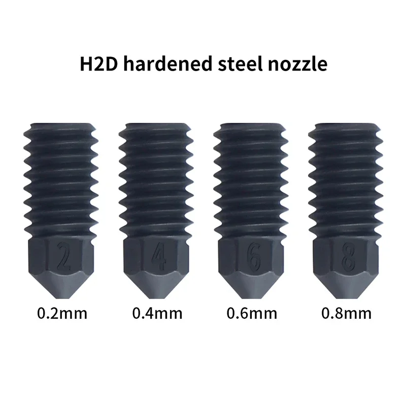 

Nozzles For Bambu Lab A1 / A1 Mini Nozzle 0.2 0.4 0.6 0.8mm Hardened Steel Nozzle For Bambulab A1 Upgrade Hotend Kit 3D Printer