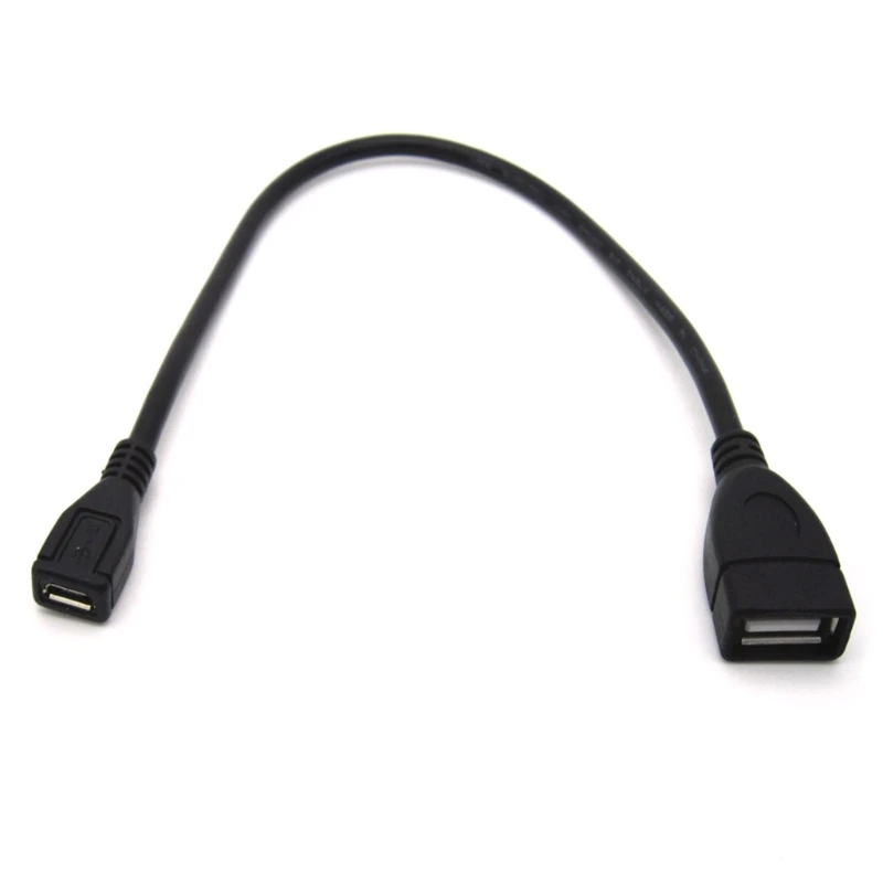 USB 2.0 Female to Micro USB Female Extension Adapter Laptop PC Charging Cable X6HA