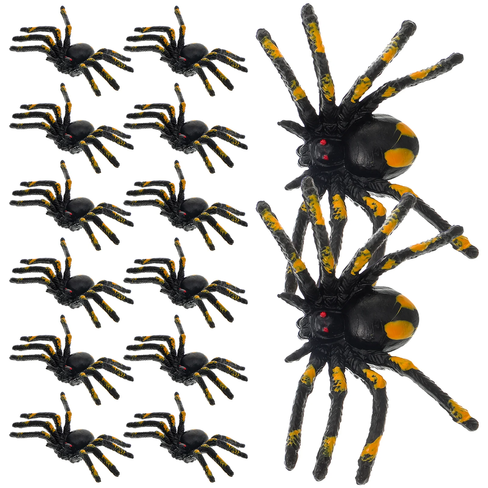15pcs Spiders Halloween Decorations Halloween Decorations Toy Scary Props Realistic Spiders Party Accessories