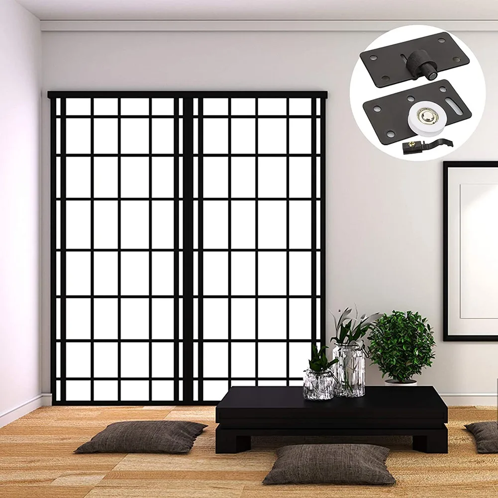 

2sets Sliding Door Roller Closet Wheels Vintage Wardrobe Pulley Concave Nylon Wheel Wear Resistant Furniture Hardware parts