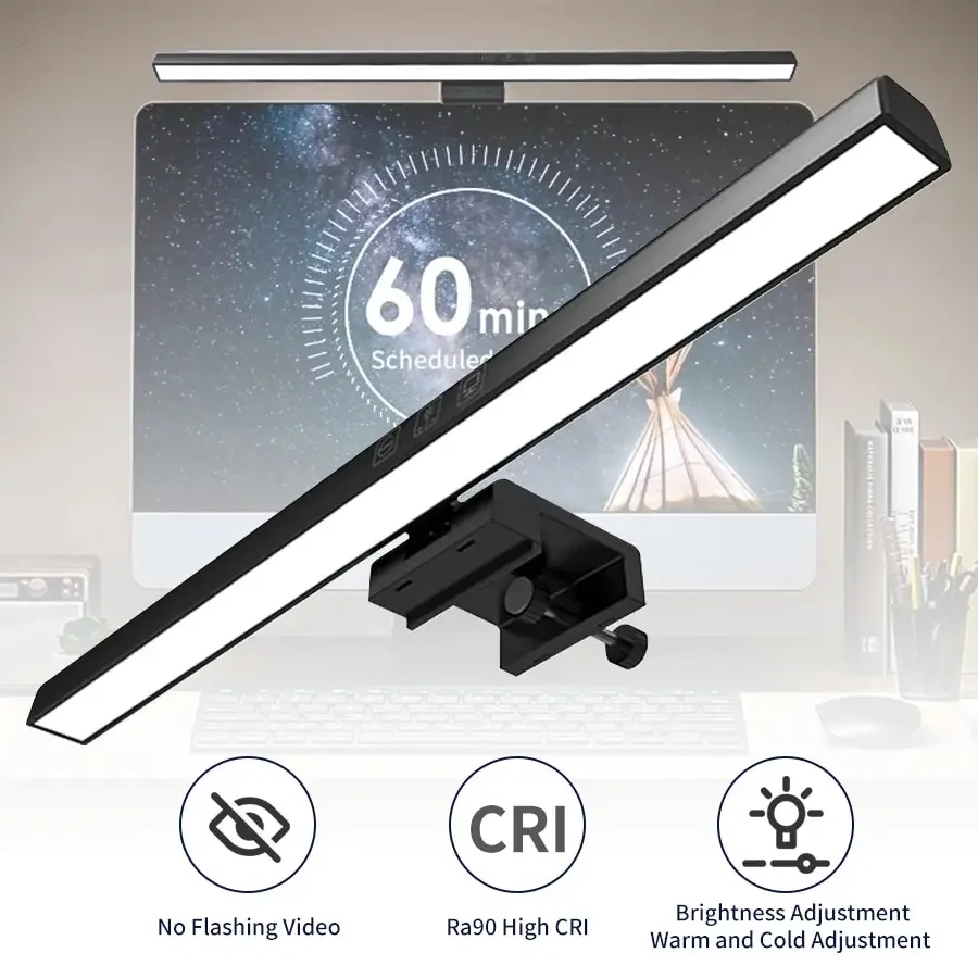 

LED Desk Lamp Monitor Light Bar PC Computer Dimmable Screen Light 33cm 50cm Office Study Reading Hanging Table Lamp USB Powered