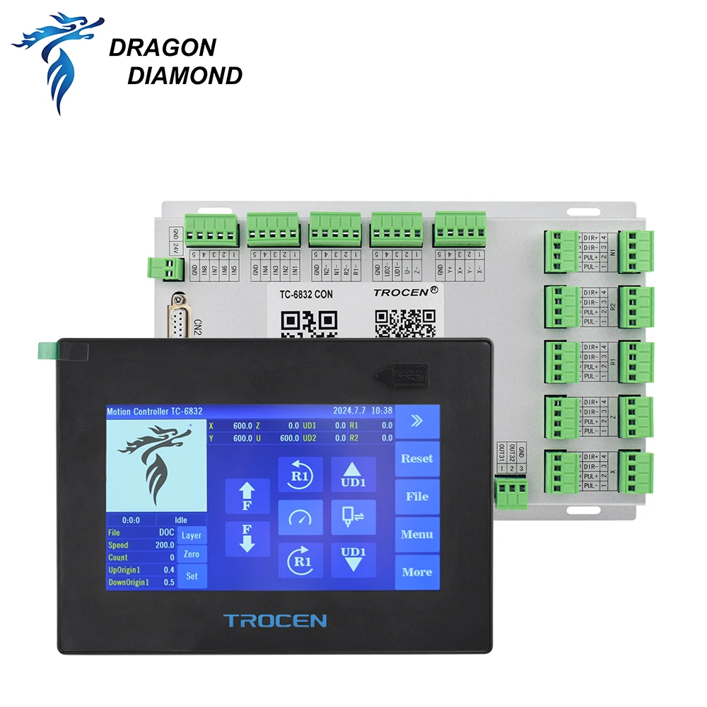 

Hot sale Original Trocen TC-6832 7 Inch Touch Screen CNC Vibrating Knife Easy-to-Operate Motion Controller Condition New