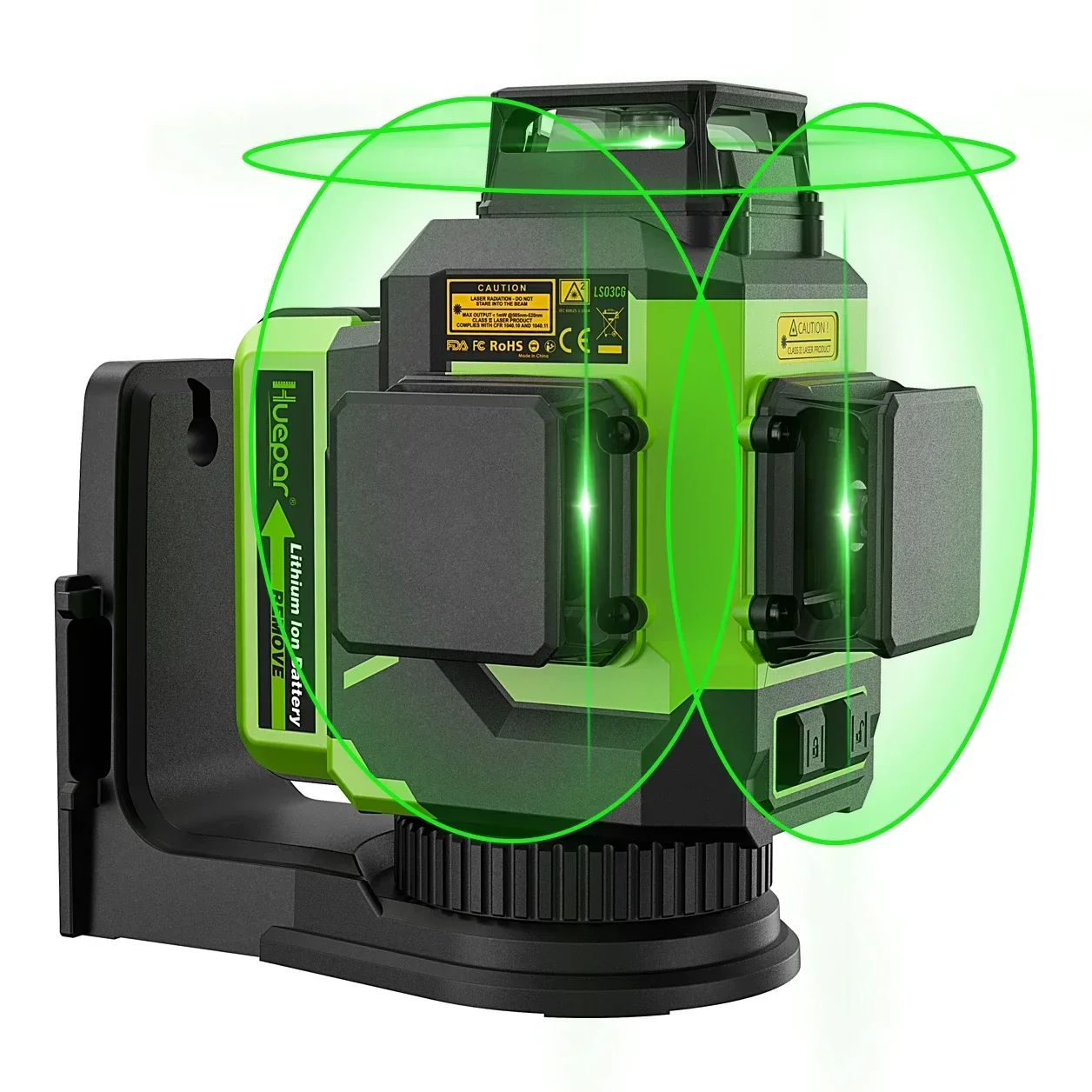 Láser autonivelante Huepar LS03CG, niveles láser de línea verde 3D, superventas