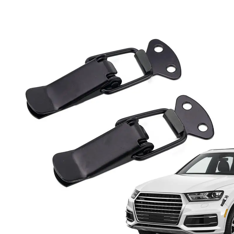 Auto Bumper Clip 2 Pcs Universall Auto Bumper Durablle Security Hook Lock Clip For Racing Car Truck Hood Quick Release Fastener