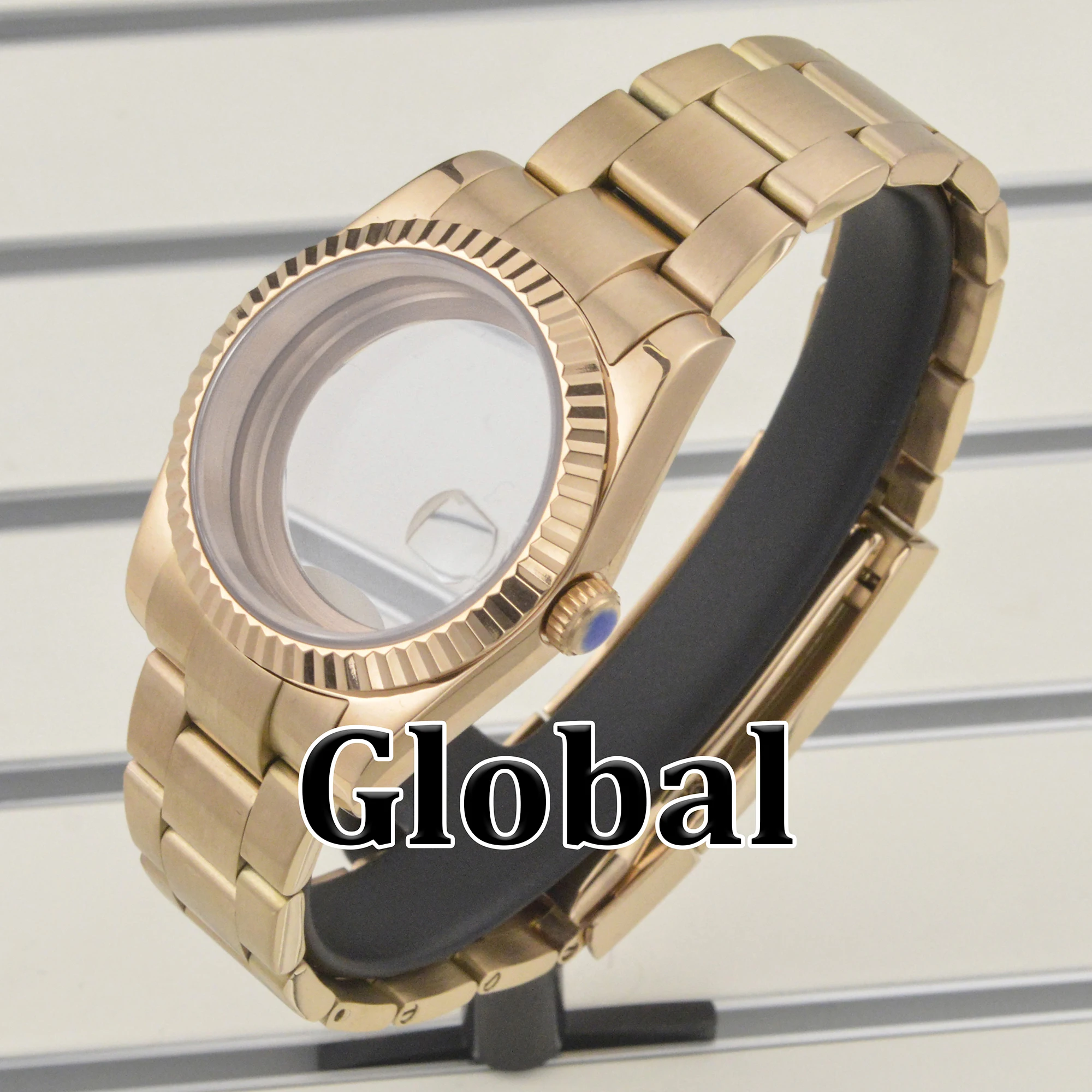 NH35 36mm/39mm Stainless Steel Watch Case Band Sapphire Glass Waterproof Fit NH35 NH36 Movement for Datejust case Watch Parts